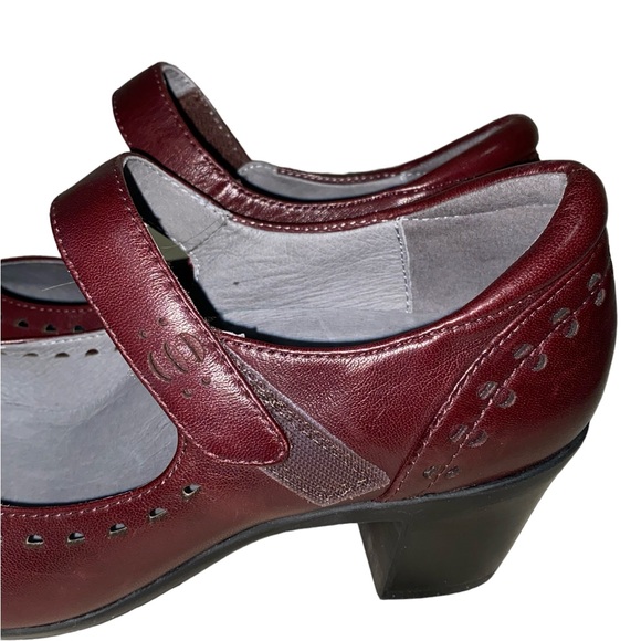 Abeo B.I.O. System Penny Leather Heeled Mary Jane Shoes Size 8 Neutral - Picture 10 of 15